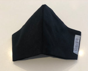 Face Mask - Black Linen Mask